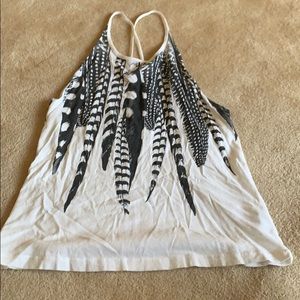UO feather design tank top